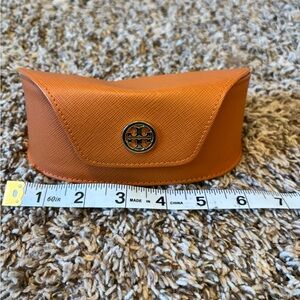 Tory Burch Vibrant Orange Eyewear Case